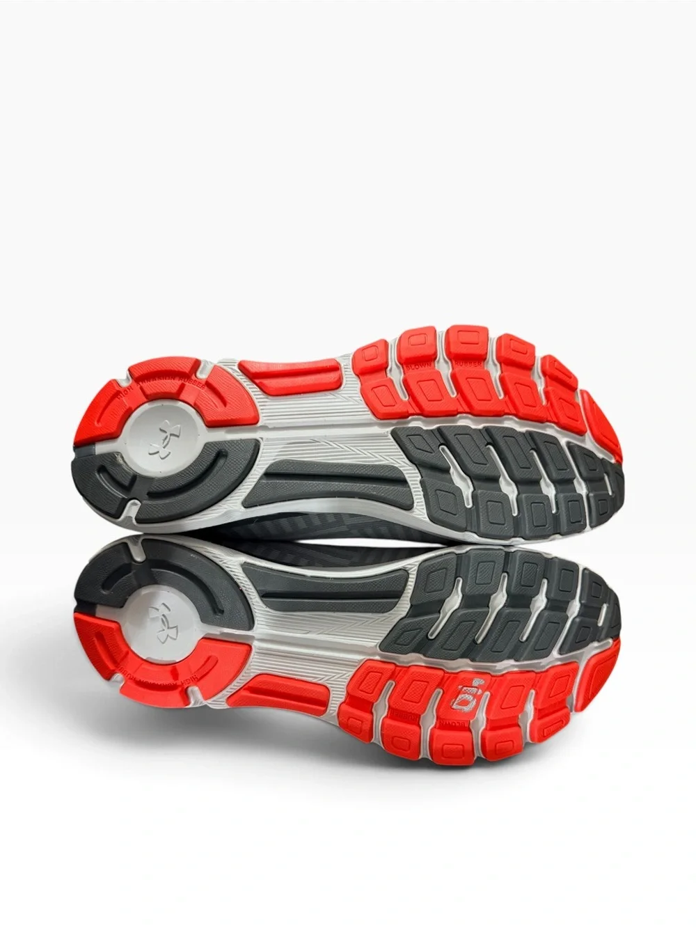 Under Armour gray Men’s Athletic Sneakers with Subtle Orange Accents